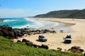 40-mile beach in Great Sandy National Park in Queensland Royalty Free Stock Photo